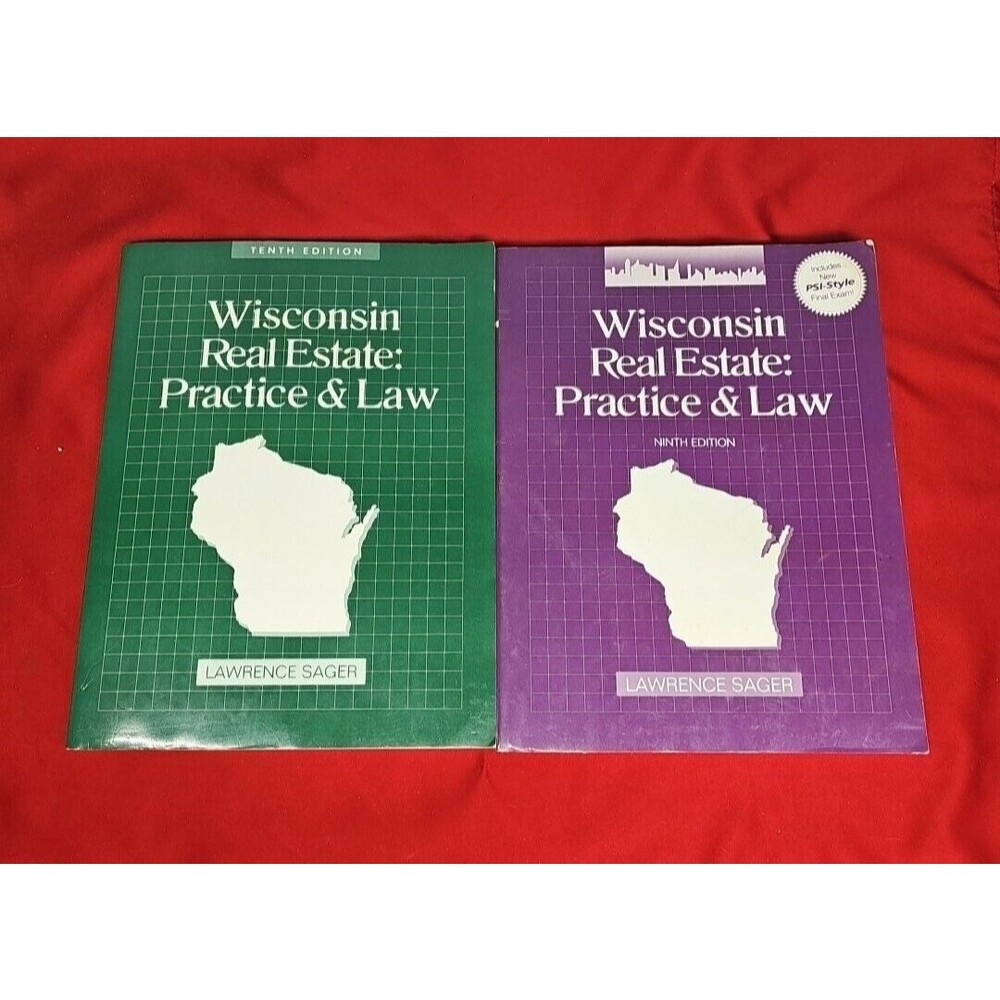 Wisconsin Real Estate Practice and Law by Lawrence Sager 9th & 10th Edition